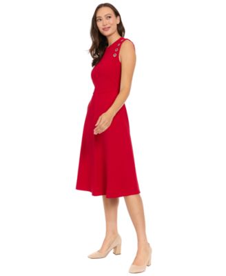 Petite Crewneck Sleeveless Dress