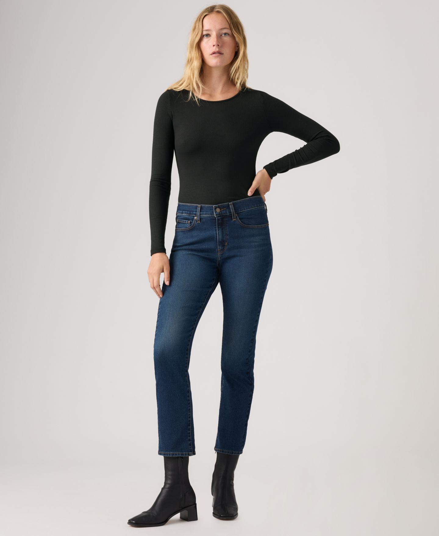 Женские джинсы Levi's Classic Mid-Rise Ankle Straight-Leg, цвет: Second Gue — фото 2