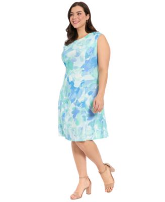 Plus Size Sleeveless Crewneck Dress