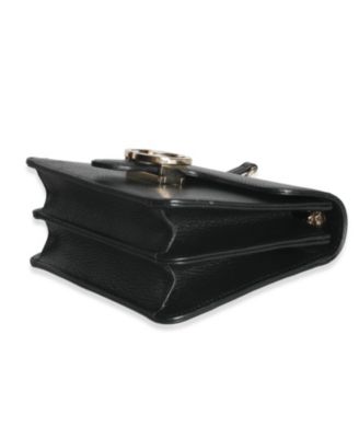 Black Dollar Calfskin Interlocking G Small Bag