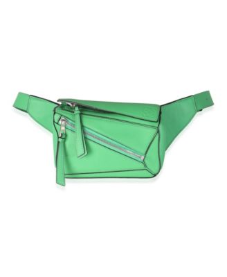 Jungle Green Calfskin Mini Puzzle Belt Bag