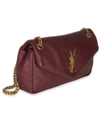 Deep Raspberry Smooth Lambskin Small Calypso Chain Bag