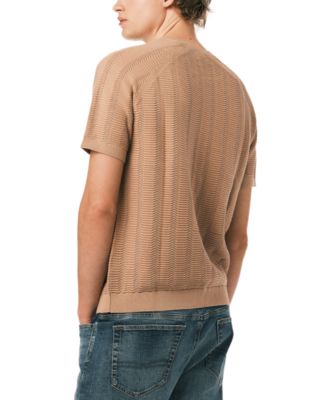 Men's Wipped Short-Sleeve Sweater