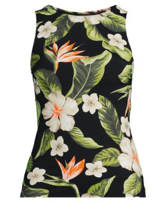 Women's DD-Cup High Neck UPF 50 Sun Protection Modest Tankini Swimsuit Top