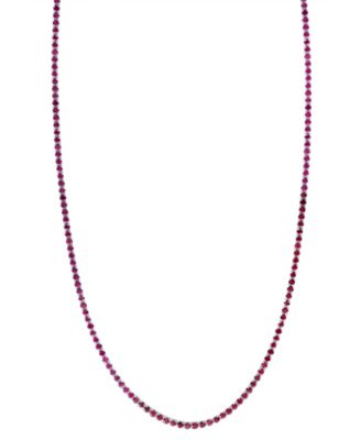Ruby (6-7/8 ct. t.w.) Necklace in Sterling Silver