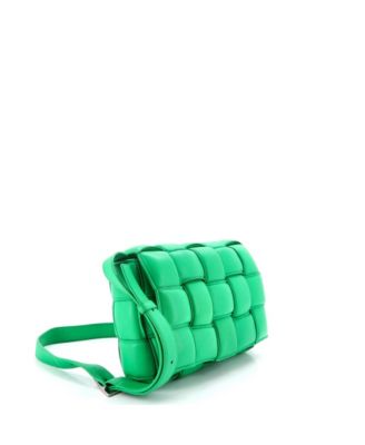 Cassette Crossbody Bag Padded Maxi Intrecciato Leather