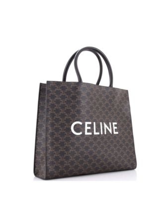 Horizontal Logo Cabas Tote Triomphe Coated Canvas