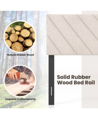 Linen Upholstered Headboard for Full and Queen Bed Frames