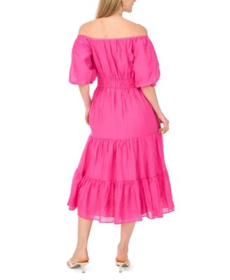 Women's Off-The-Shoulder Tiered Maxi Dress