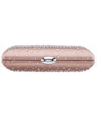 Crystal Scatter Pattern Minaudiere Small Clutch Handbag