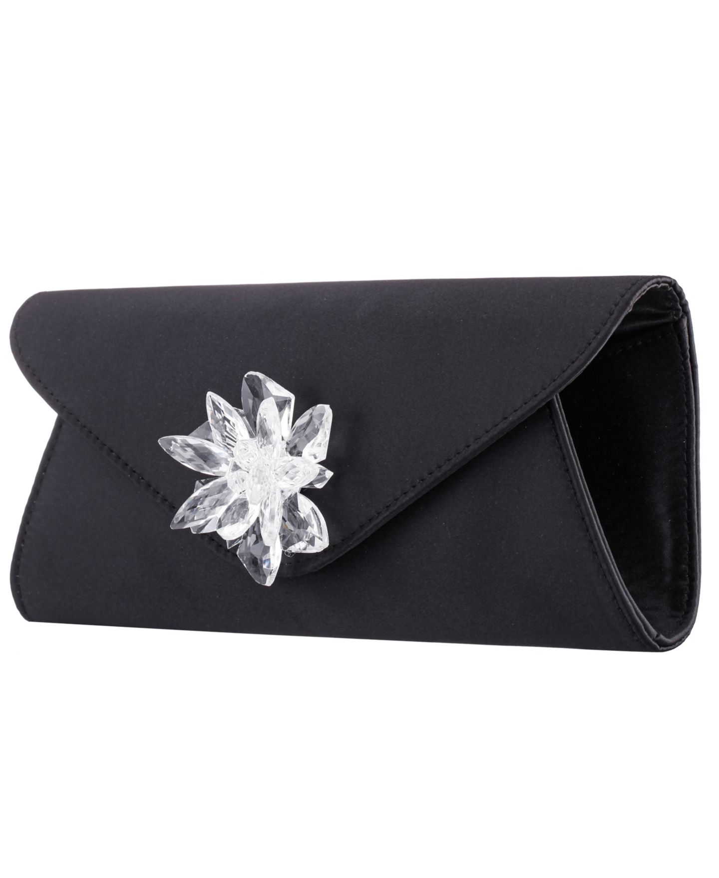 Женский клатч Nina Twila Crystal Cluster Small Clutch Handbag, цвет: Чёрный — фото 3
