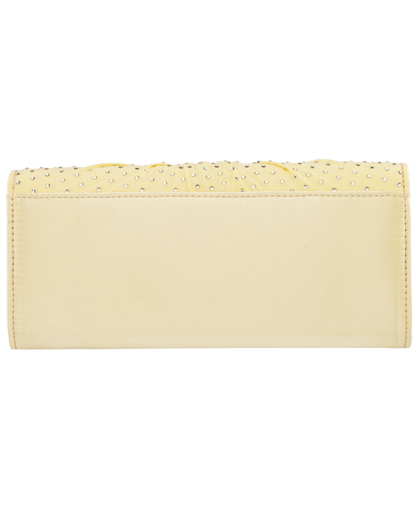 Женский клатч Nina Unique Chiffon Twist Crystal Small Clutch Handbag, цвет: Сливочный кремовый — фото 2