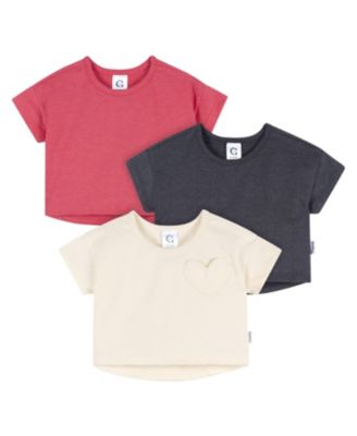 Gerber Toddler Girls Baby and Toddler Girls Short Sleeve T-Shirts 3-Pack - Love solids 24$