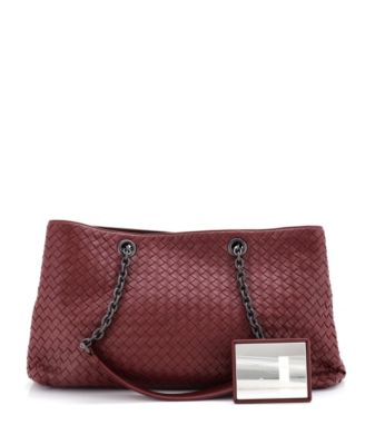 Large Double Chain Tote Intrecciato Nappa