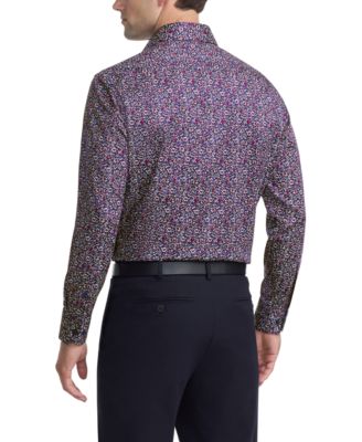 Ted Baker Men's Floral Print Slim Fit Dress Shirt