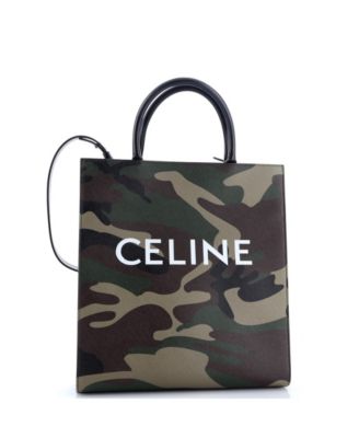 Medium Vertical Cabas Tote Camouflage Coated Canvas