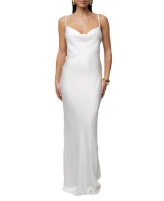 down the aisle satin maxi dress Jluxlabel Women's Down The Aisle Satin Gown