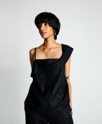 Women's The Wandering Wave top Black