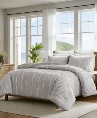 Anslee Stripe 3-Pc. Comforter Set, Full/Queen