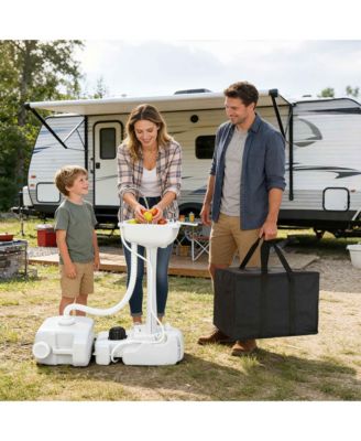 Camping Sink Carry Bag with Zipper and Handles for Portable Sink Hand Wash Station