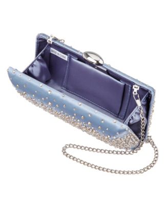 Crystal Scatter Pattern Minaudiere Small Clutch Handbag
