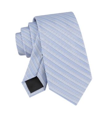 Men's Classic Fit Manzon Striped Tie