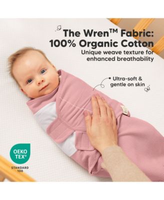 3pk Soothe Wren Swaddle Sleep Sacks, Organic Newborn Swaddles Wrap 0-3 Months, Soft Baby Wearable Blanket
