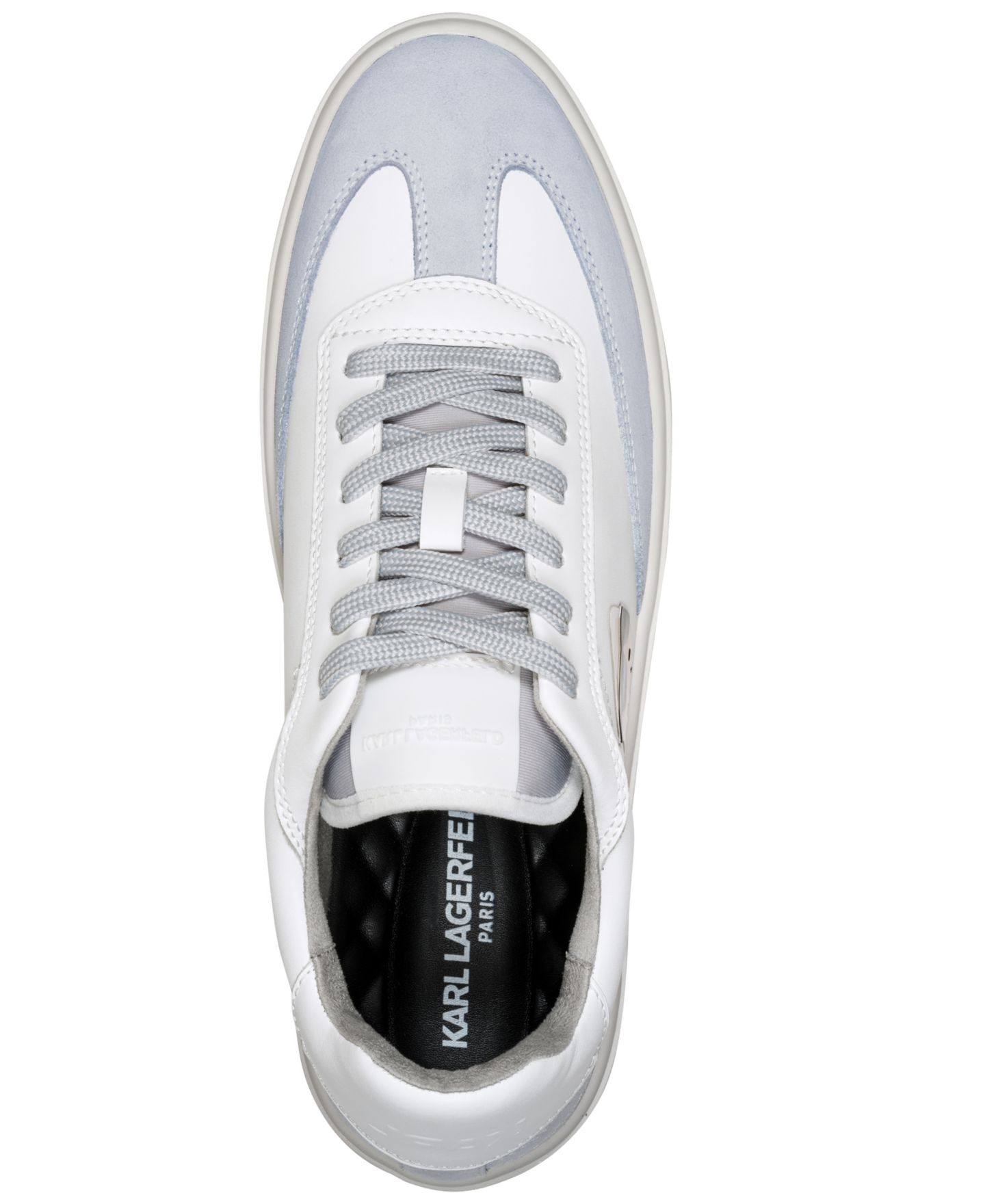 Мужские кроссовки KARL LAGERFELD PARIS Side Logo Lace-Up, цвет: Серый — фото 4