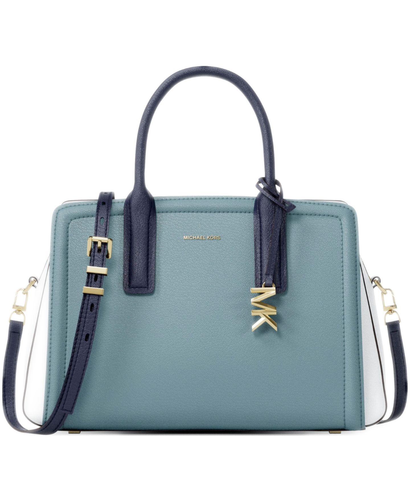 Женская сумка MICHAEL Michael Kors Michael Kors Laila Medium Color-Block Leather Satchel Handbag — фото 1