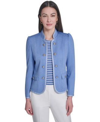 Women's Framed Band Mandarin Collar Jacket