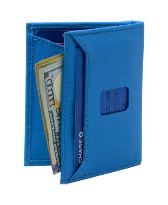 Men's Men RFID Leather Wallet Slim Front Pocket Wallet Business Card Case