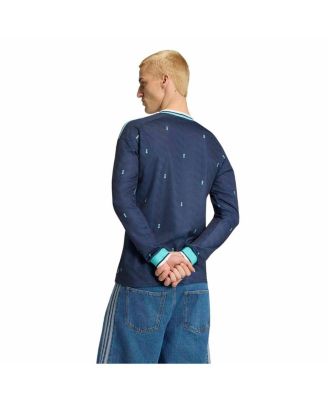 Men's Navy Germany National Team FIFA X World Cup 2026 Away Replica Long Sleeve Jersey