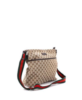 Medium Front Pocket Web Messenger GG Canvas