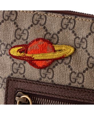 Medium Courrier Zip Messenger GG Coated Canvas with Applique