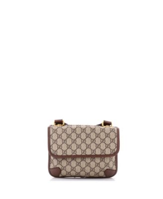 Small Neo Vintage Flap Messenger GG Coated Canvas