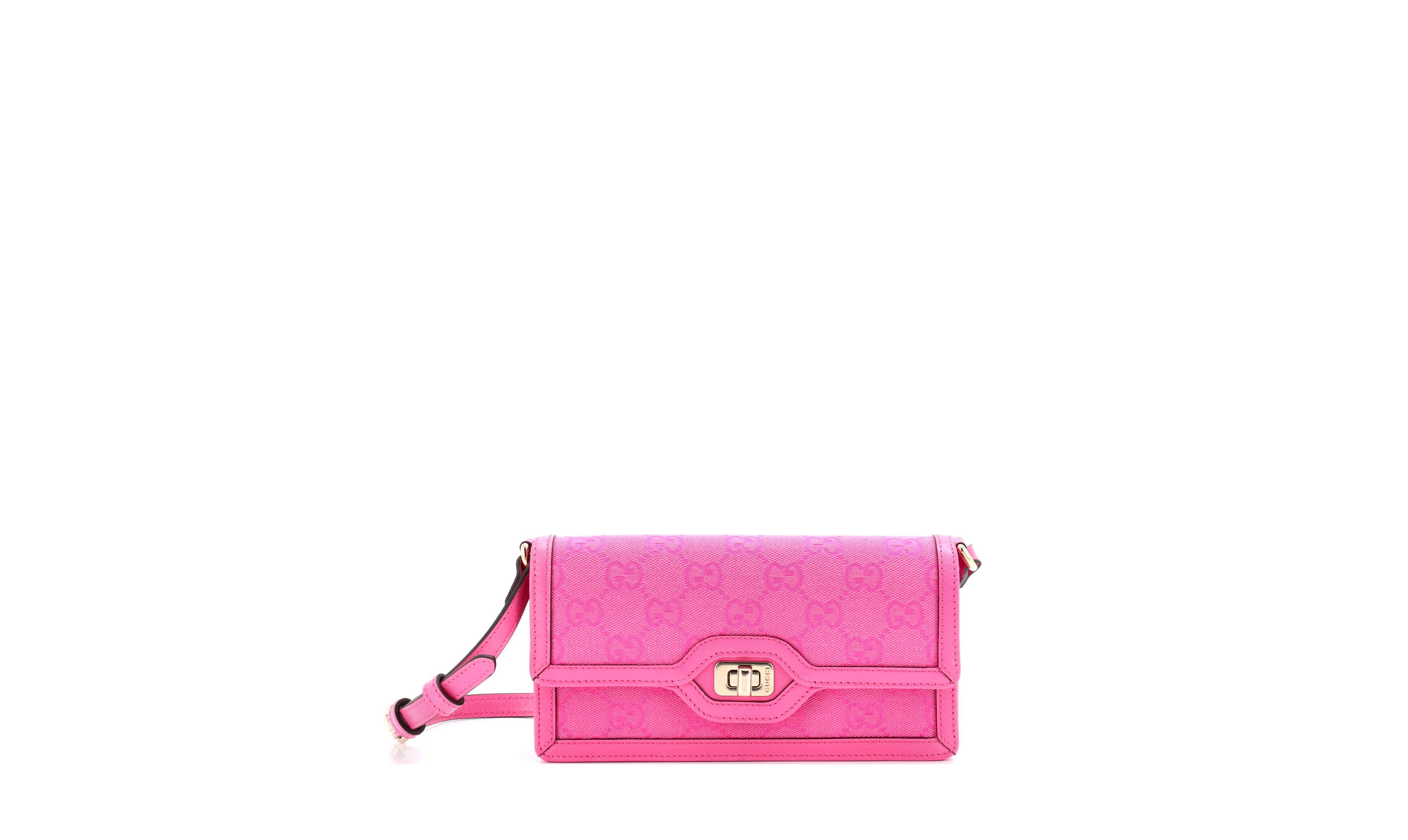 Pre-Owned Gucci Mini Luce Shoulder Bag Gg Canvas
