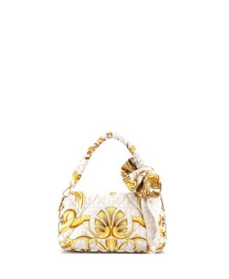 Medium x Versace Fendace Baguette NM Bag Quilted Printed Silk