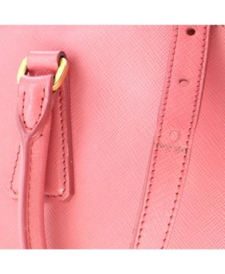 Small Double Zip Lux Tote Saffiano Leather