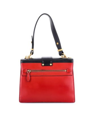 Medium Cahier Convertible Shoulder Bag City Calf and Saffiano