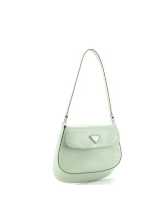 Small Cleo Flap Shoulder Bag Spazzolato Leather