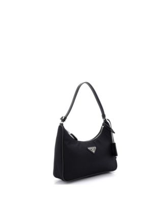 Mini Re-Edition 2005 Hobo Tessuto with Saffiano Leather