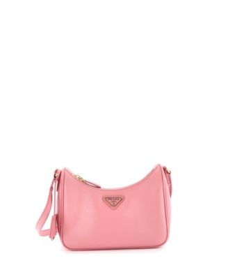 Mini Re-Edition Hobo Saffiano Leather