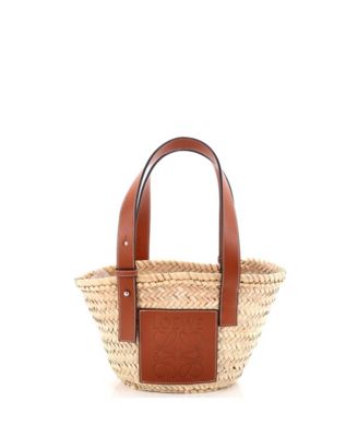 Small Basket Tote Raffia