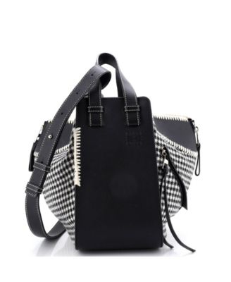 Small Hammock Bag Leather and Tweed