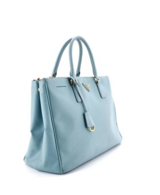 Large Double Zip Lux Tote Saffiano Leather