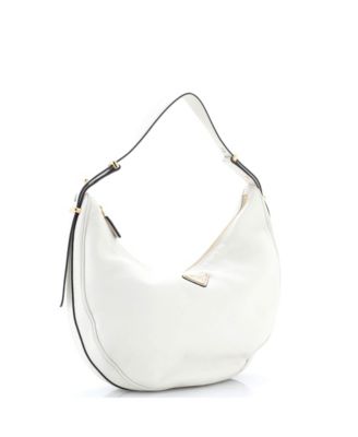 Large Arque Half Moon Hobo Leather