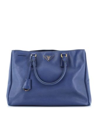 Large Double Zip Lux Tote Saffiano Leather