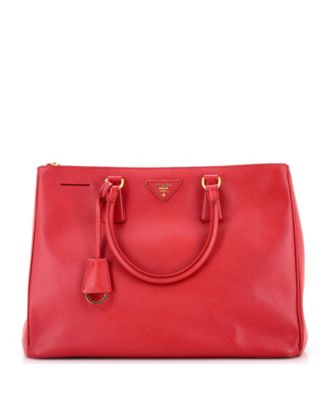 Large Double Zip Lux Tote Saffiano Leather