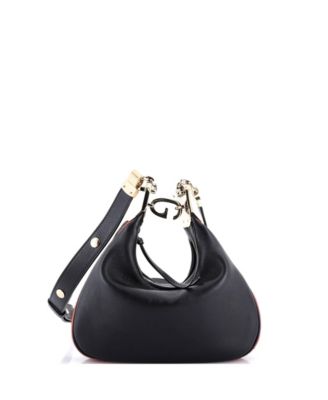 Small Attache Shoulder Bag Leather