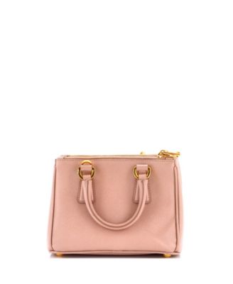 Mini Galleria Double Zip Tote Saffiano Leather